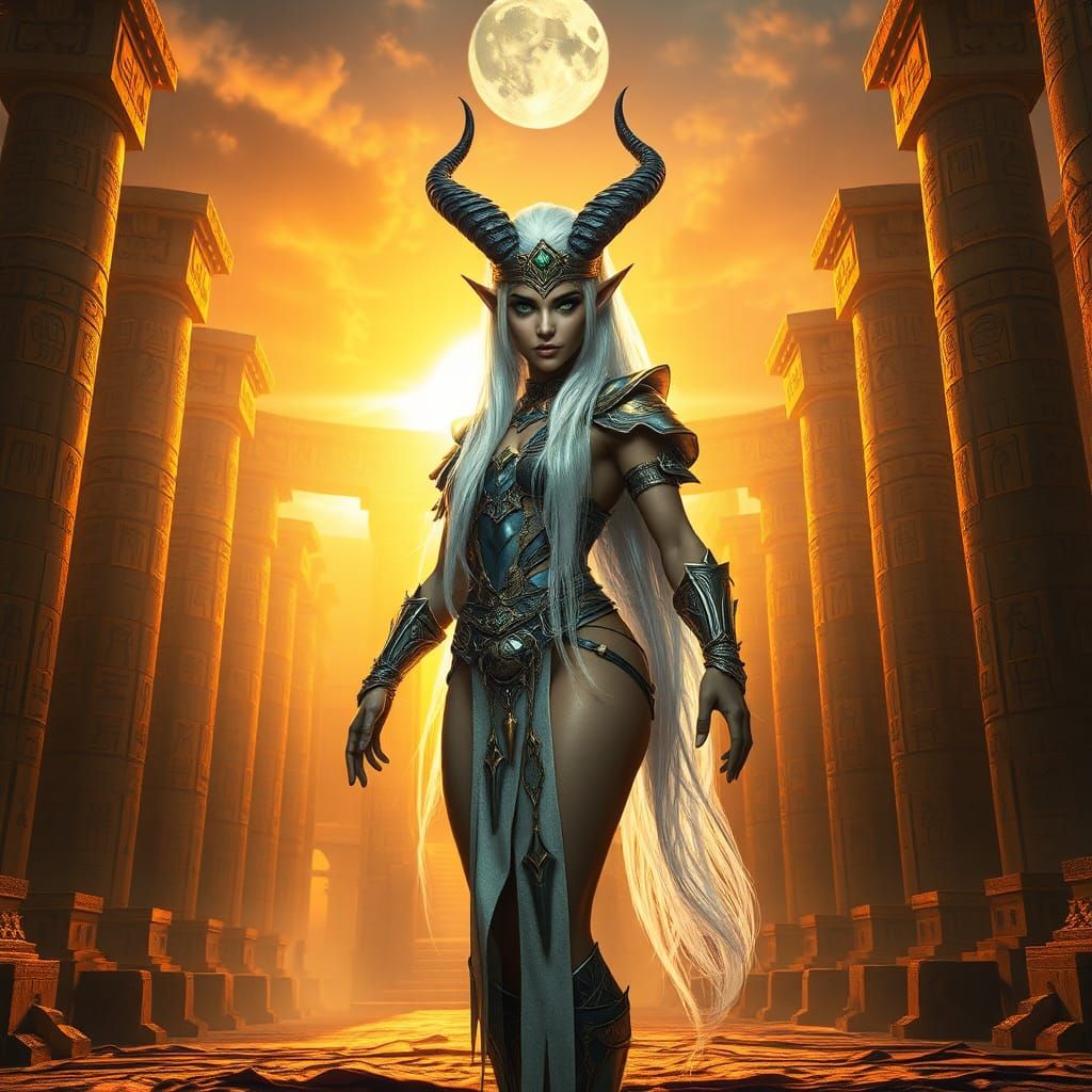 High-Elf Gladiator Victorious in Arena