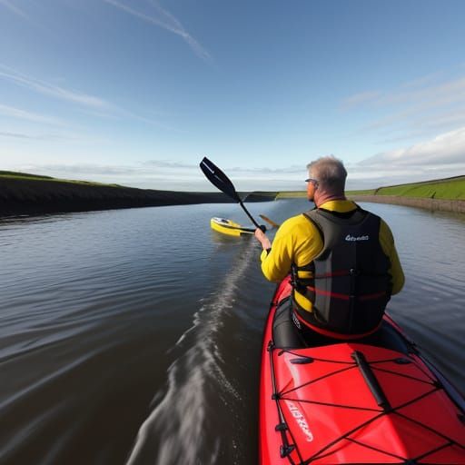 Kayaker Jim Mee, from North Yorkshire, will leave the Humber...
