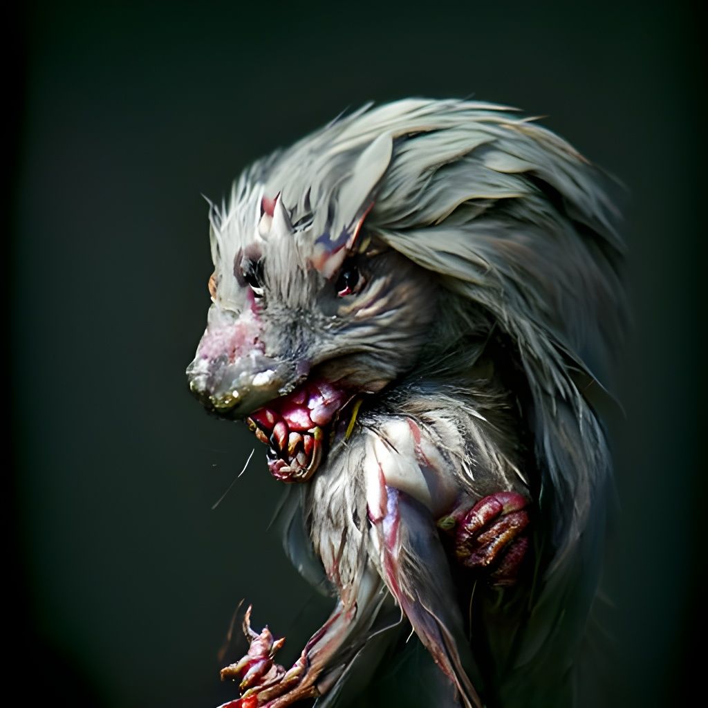 Ikoria Style Wererat Artstation Digital Rendering