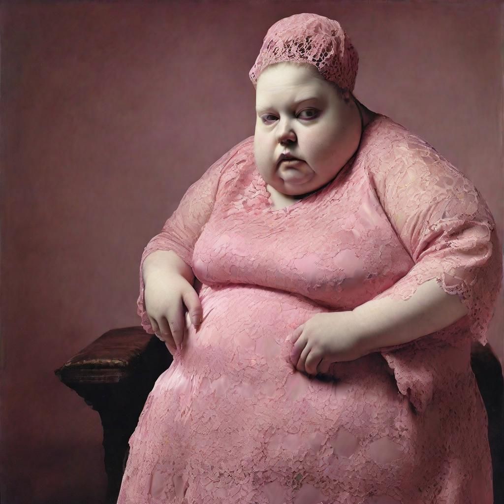 Alien in Pink Dress: Grotesque Fashion Photography