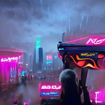 Cyberpunk Cityscape of the Future