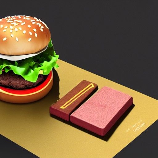 McDonald's Burger with 3D Rendering