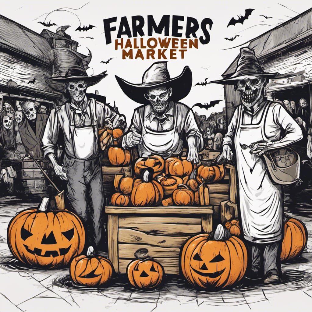 Sinister Halloween Market at a Farmer's Market