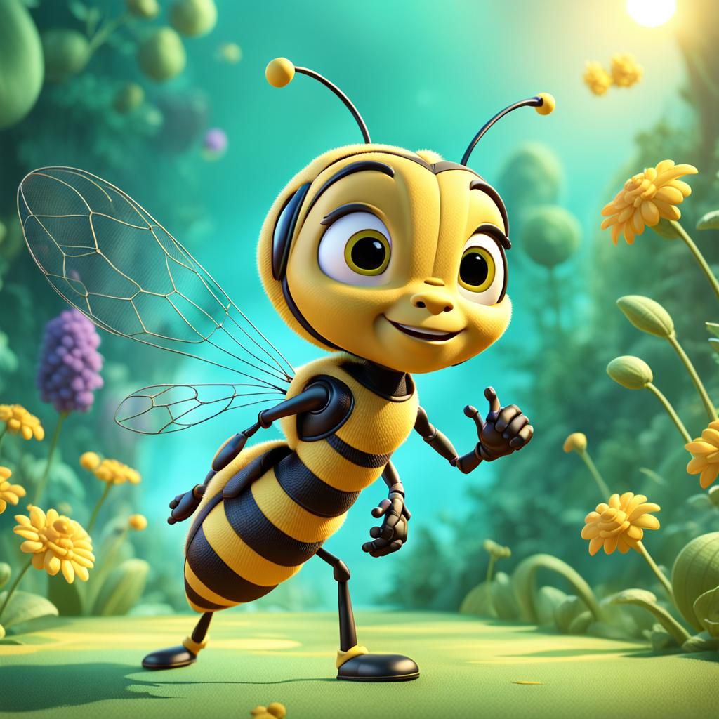 Maya the Bee: 3D Digital Art
