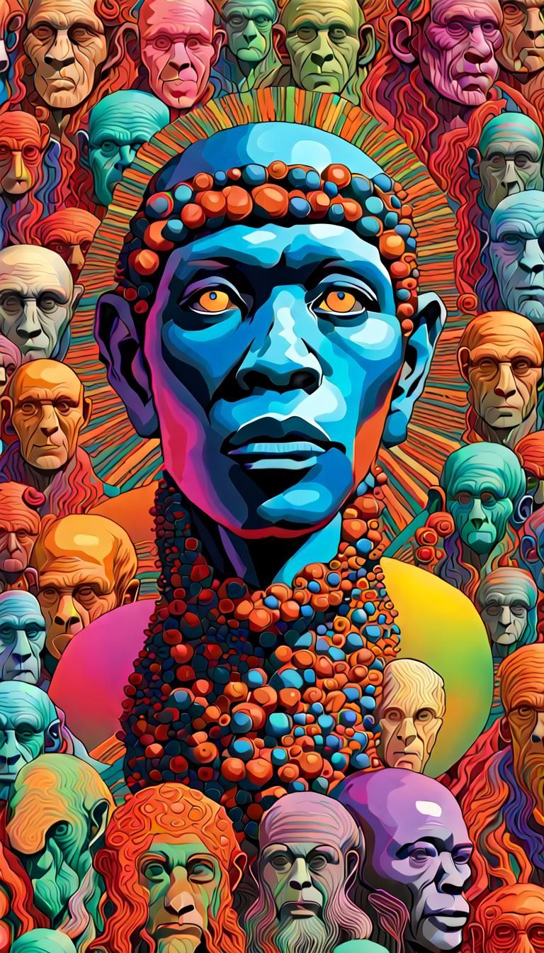 Humankind Evolving: A Bold Vision in Psychedelic Art