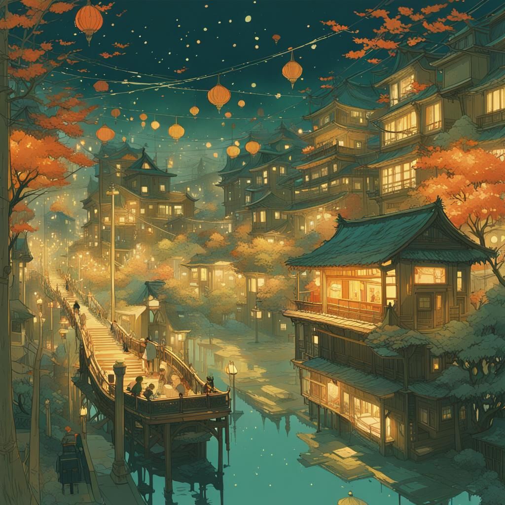 Anime Key Visual Inspired by Studio Ghibli