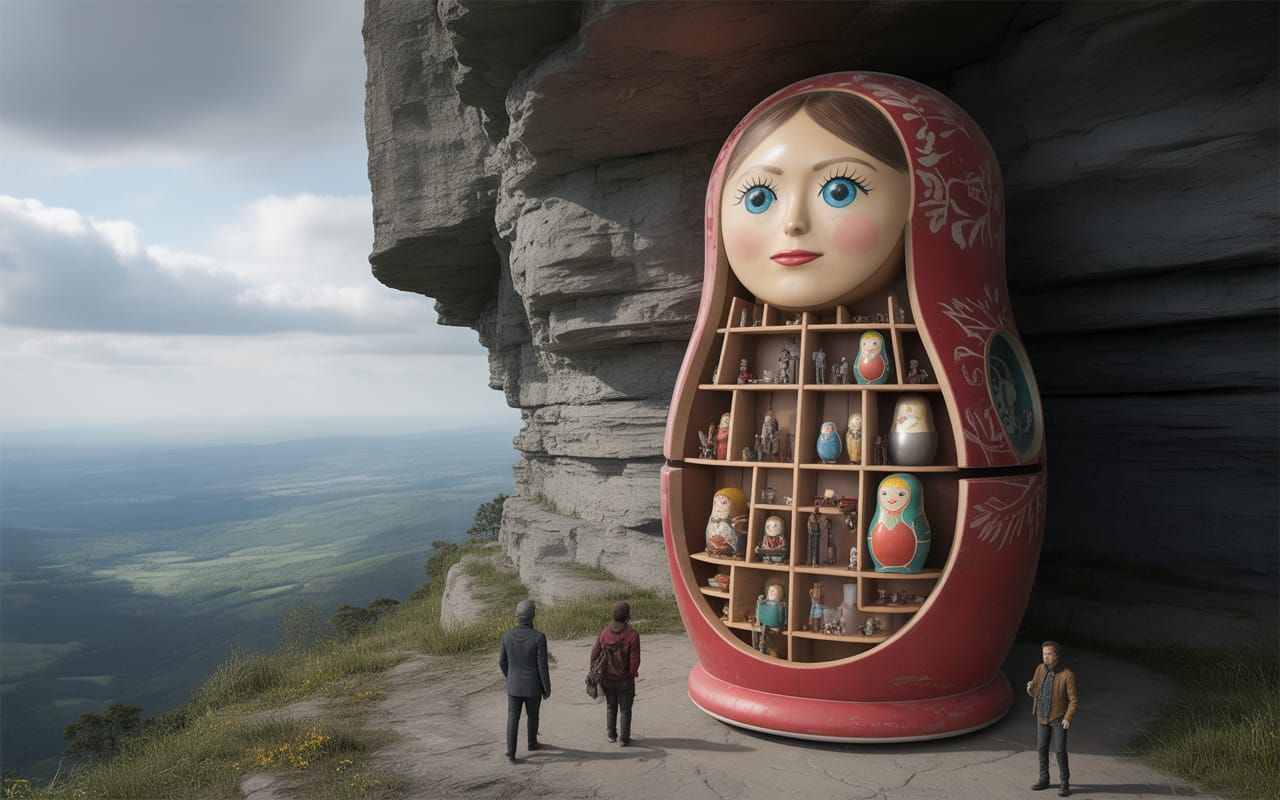 Cutaway Matryoshka FibonArchology