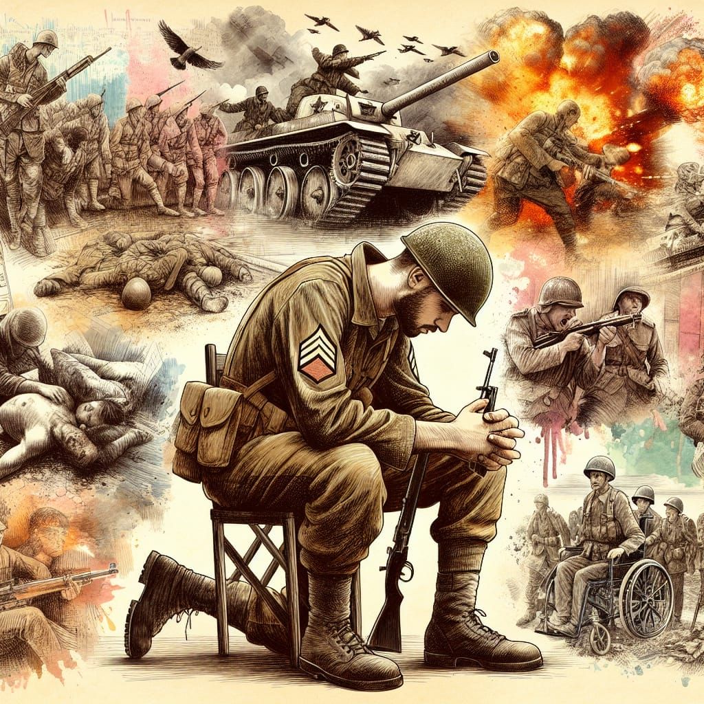 Soldier's Journey: A War Narrative in Vintage Collage