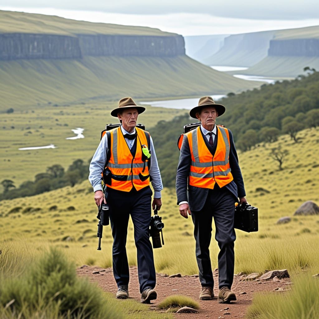 Time Travelers Photographing History in Wilderness