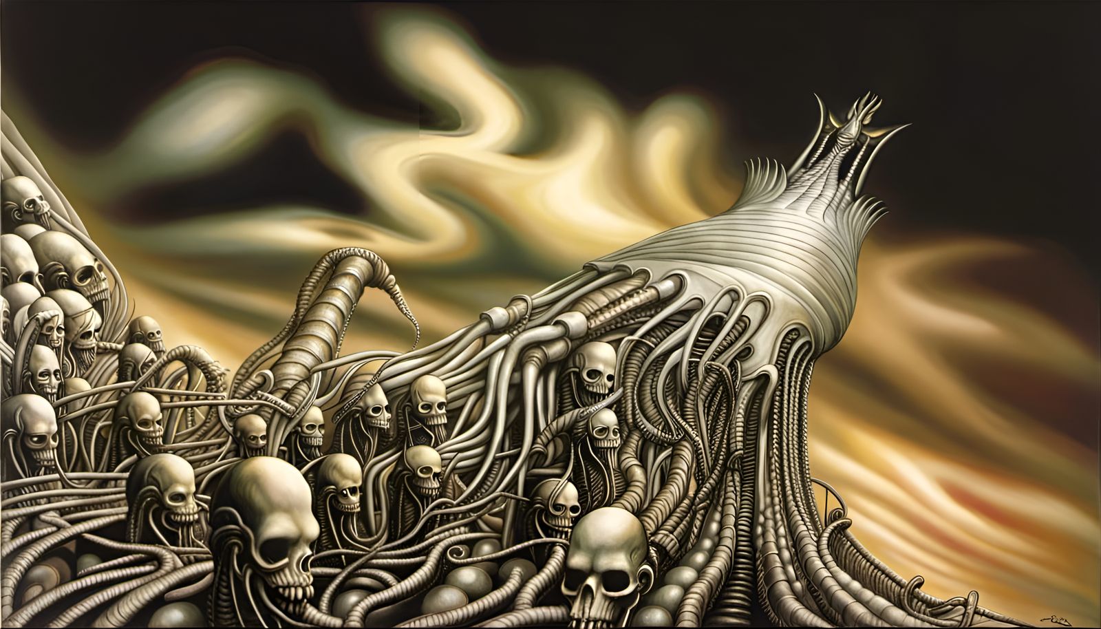 Korn — Follow The Leader (1998) as designed by H.R. Giger