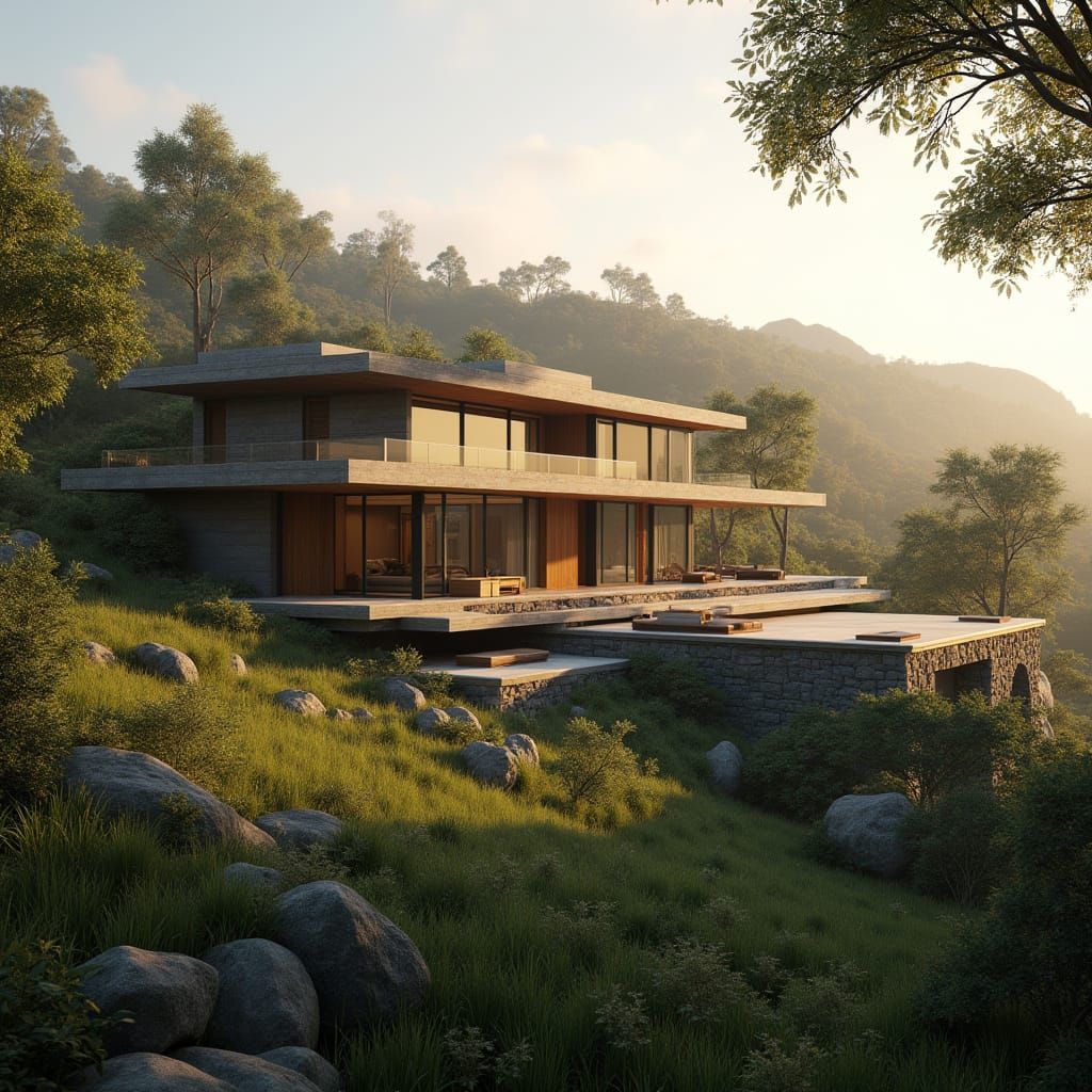 California Villa: Modern Architecture in Golden Light