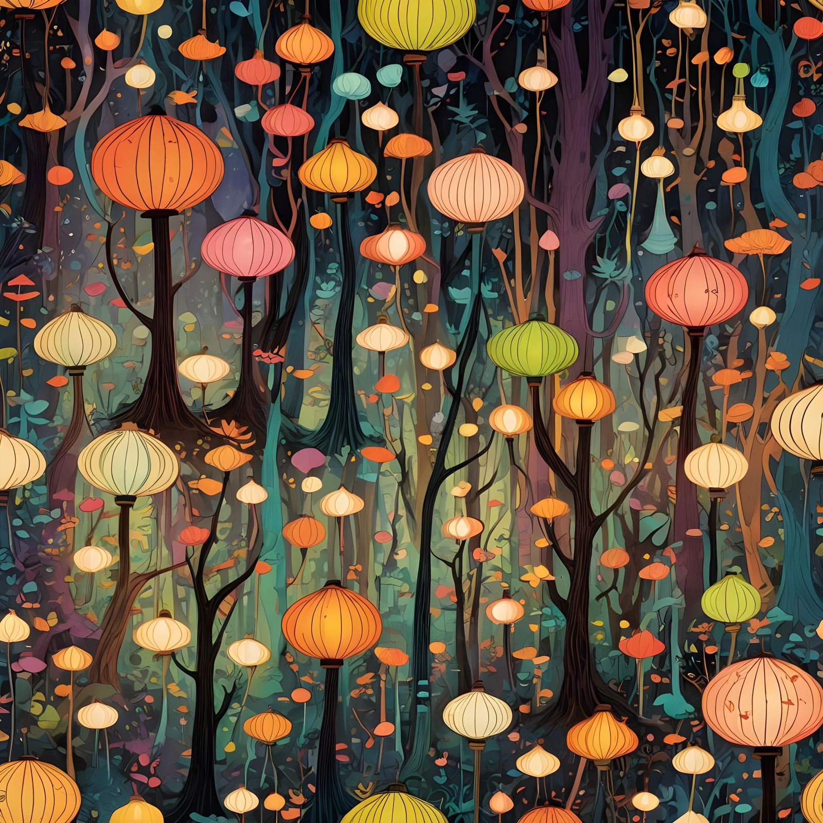 Whimsical Lorax Inspired Lamp Design