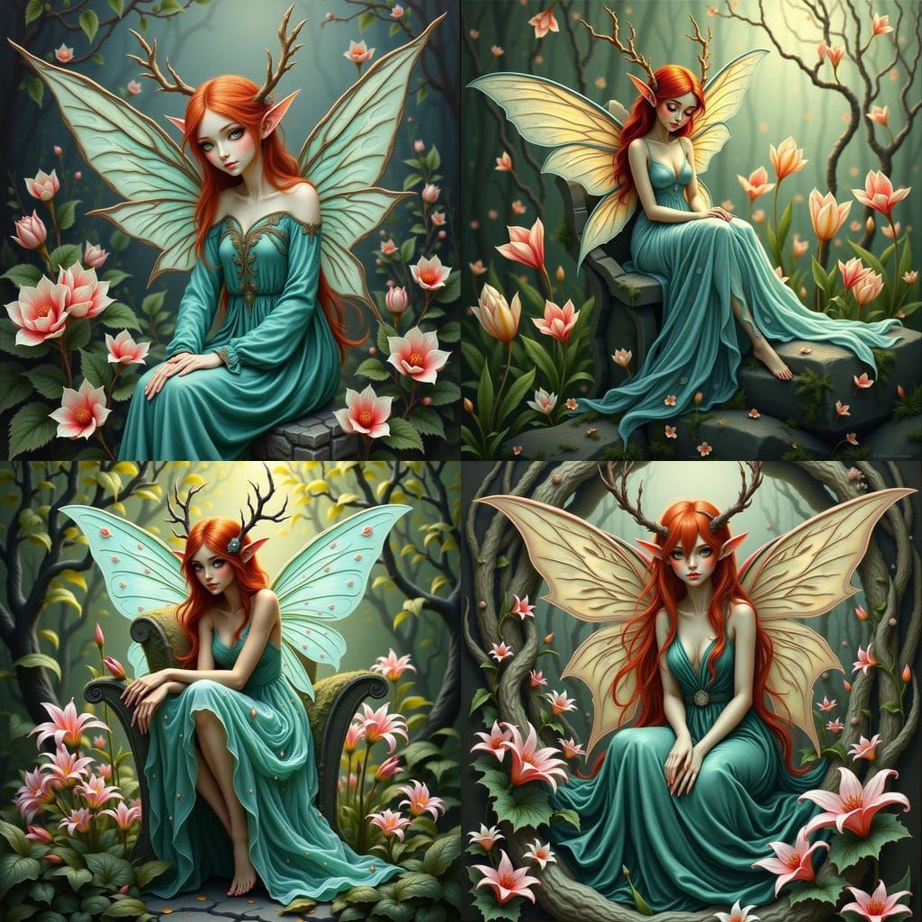 Enchanted Forest Fairy in Realistic Style