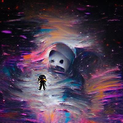 Astronaut in Deep Space
