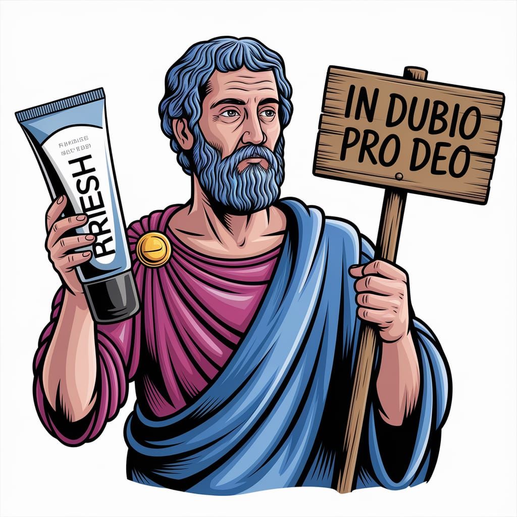 Ancient Philosopher Carries Mysterious Vessel with Ambiguous...