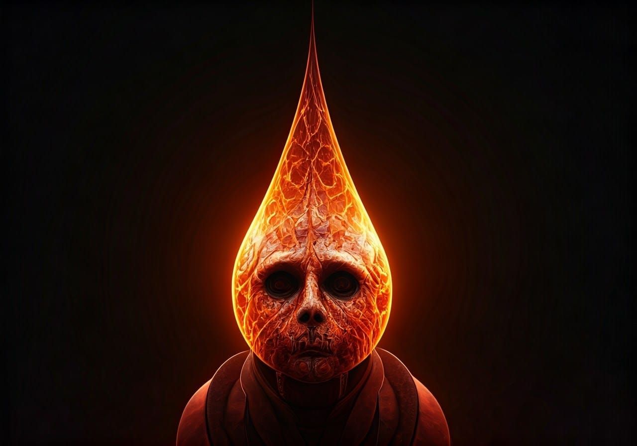 Exploding Heart: Surreal Abstract Expressionism