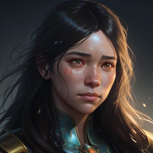 Cartoon Thank You Portrait with Tears of Joy