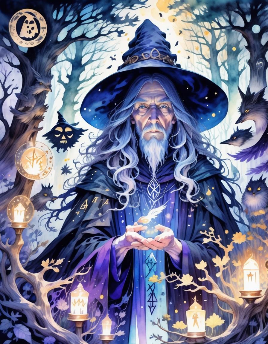 Wizard communes with another plane