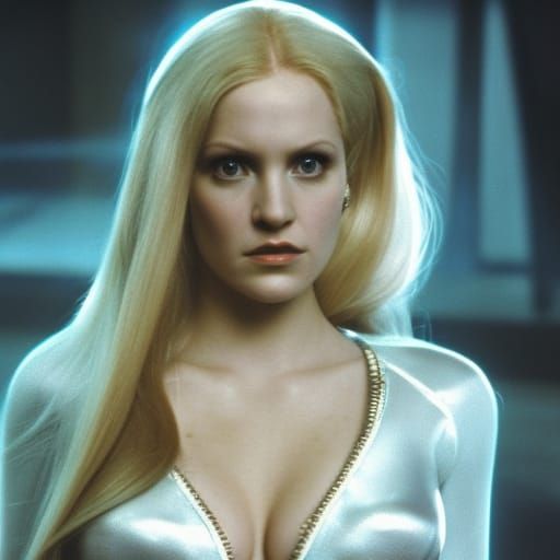 Emma Frost Inspired Photo in 1970s Style