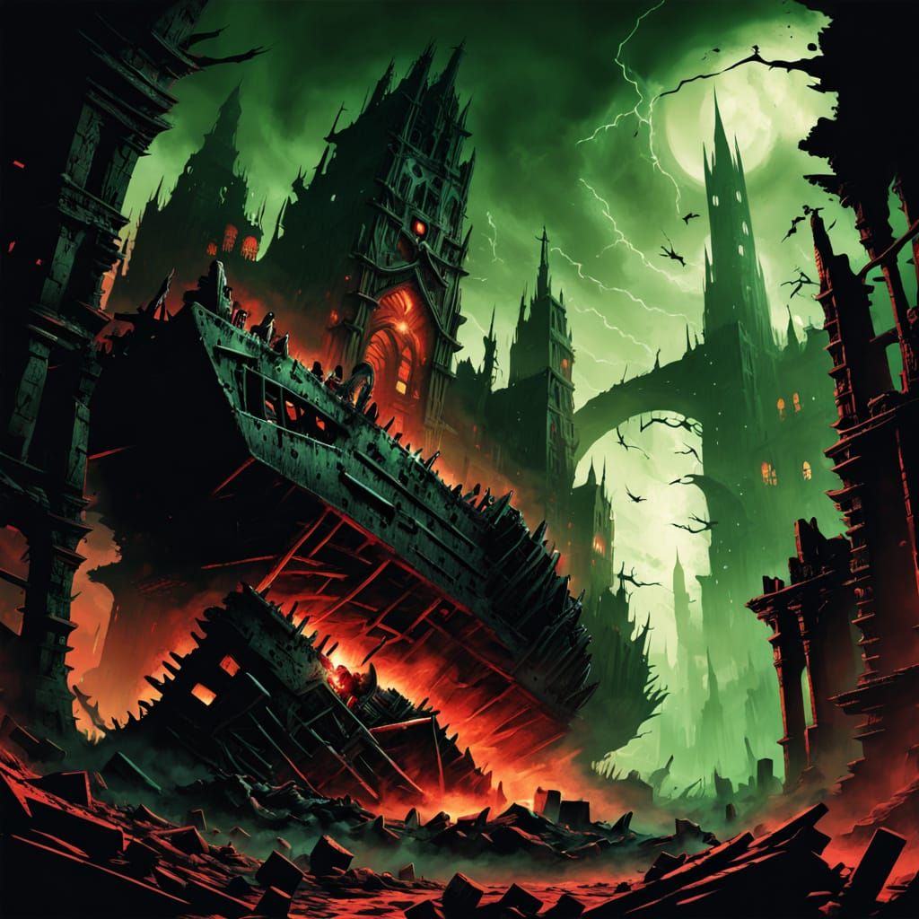 A world lost to the Warp, at the edge of one of the Warp Rif...