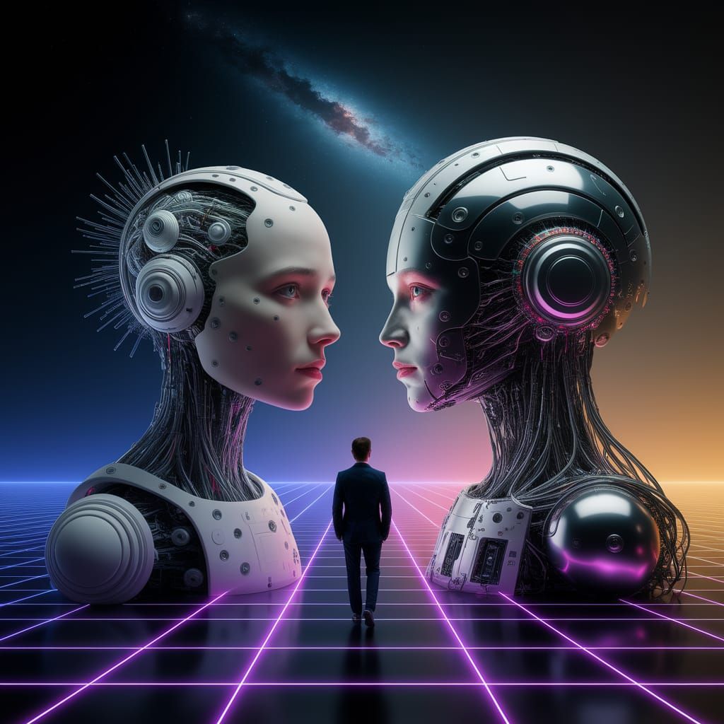 Humanity Meets AI Avatars on Astral Hyperplane