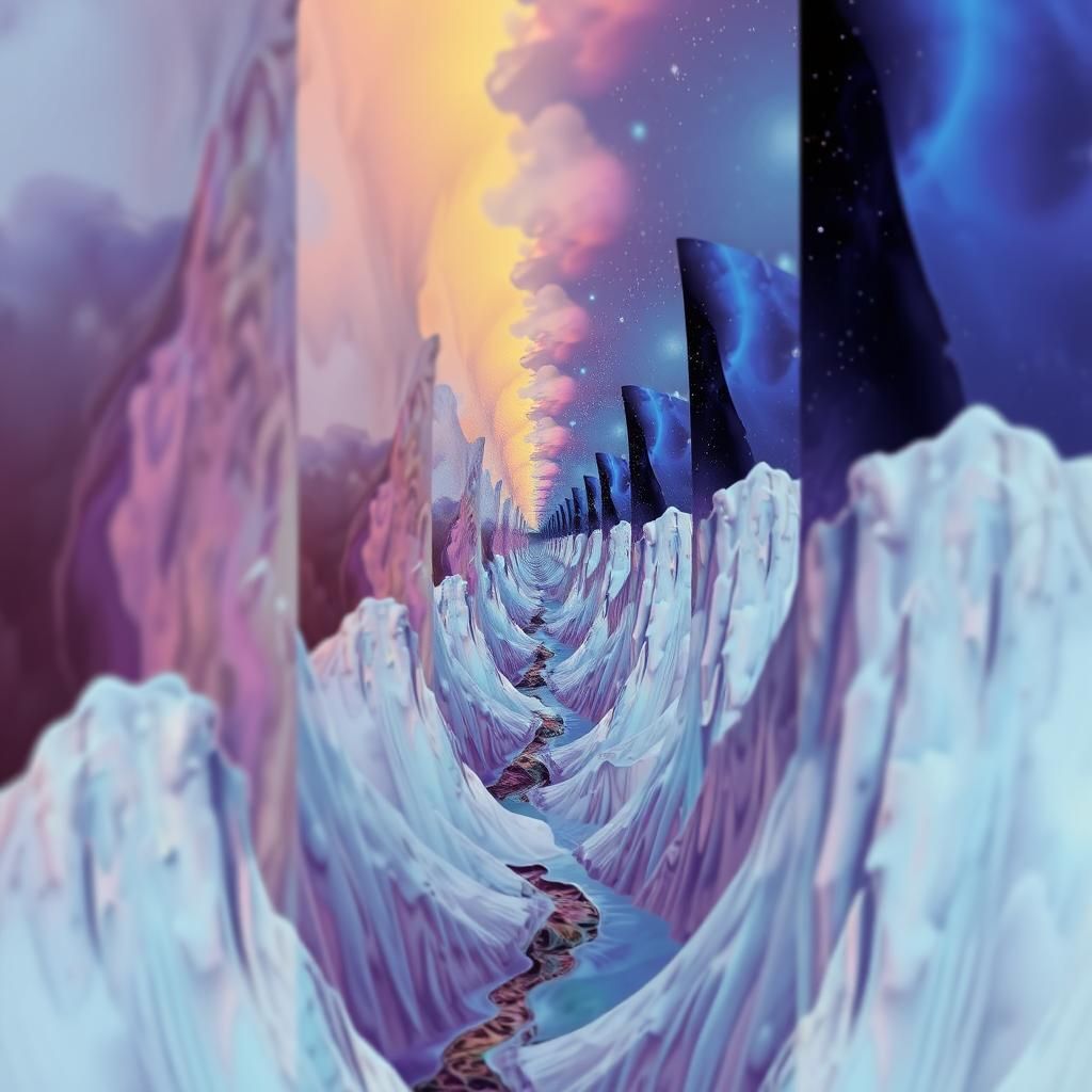 Surreal Color Dreams Evolving Conceptual Landscape