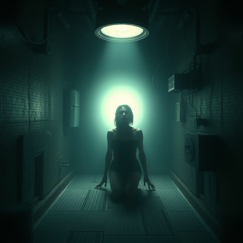 Claustrophobia Personified: Eerie Psychological Horror Art