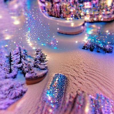 Glittering Winter Wonderland Scene