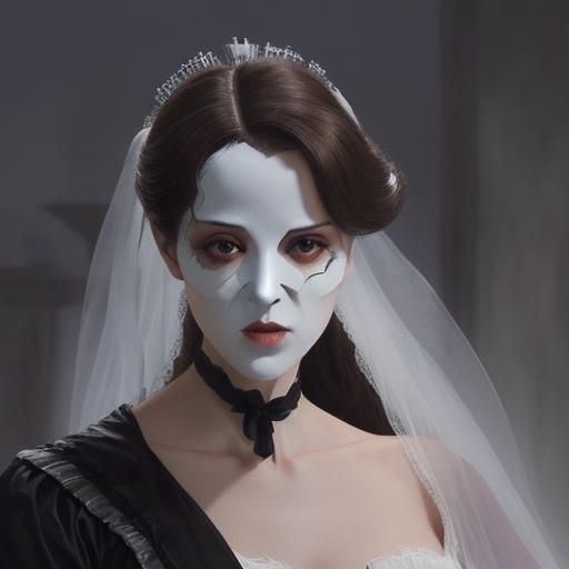 Realistic Phantom of the Opera Portrait