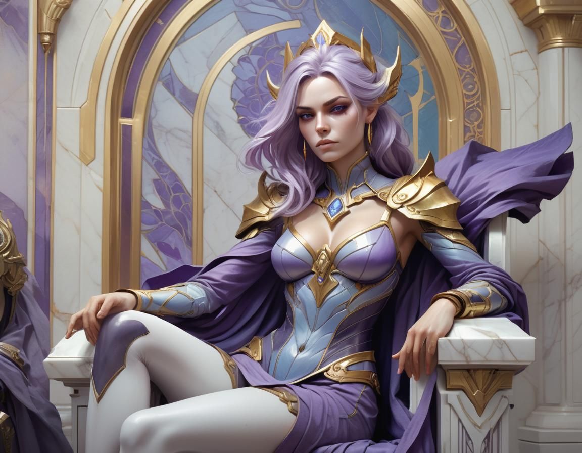 Mara Sov Portrait in Art Nouveau Style