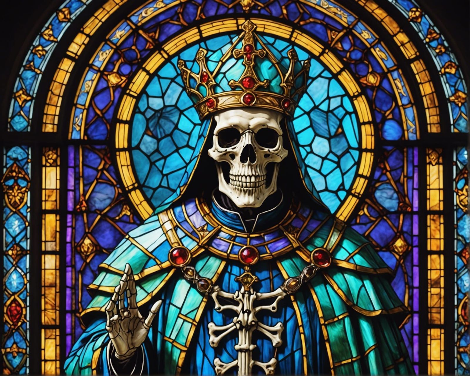 Unholy stained glass