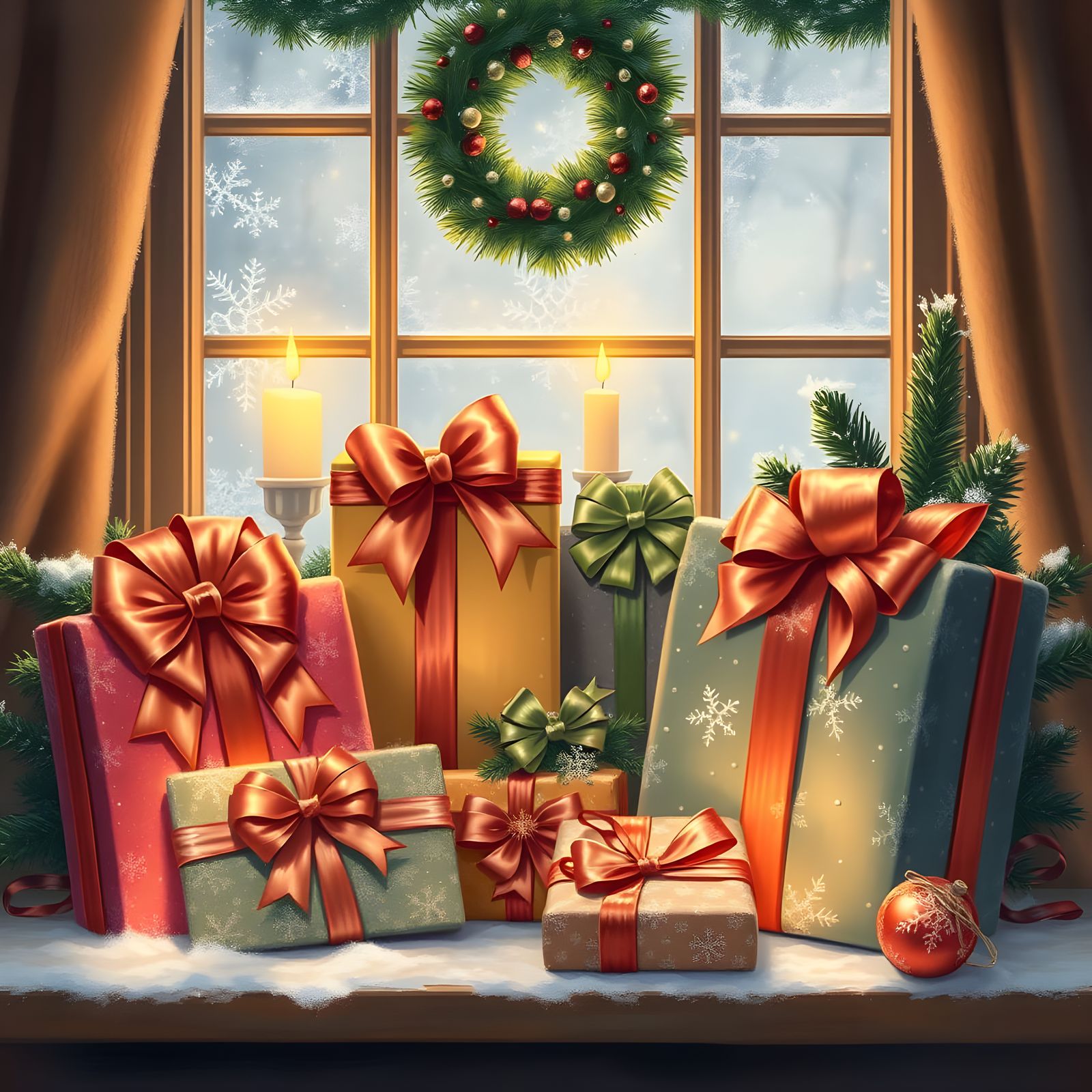 Cozy Christmas Gifts in Warm Winter Wonderland