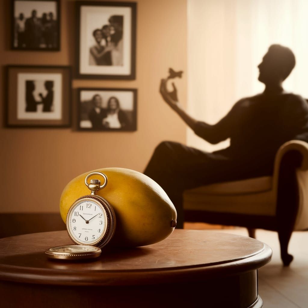 Cozy Living Room with Vintage Charm and Mango