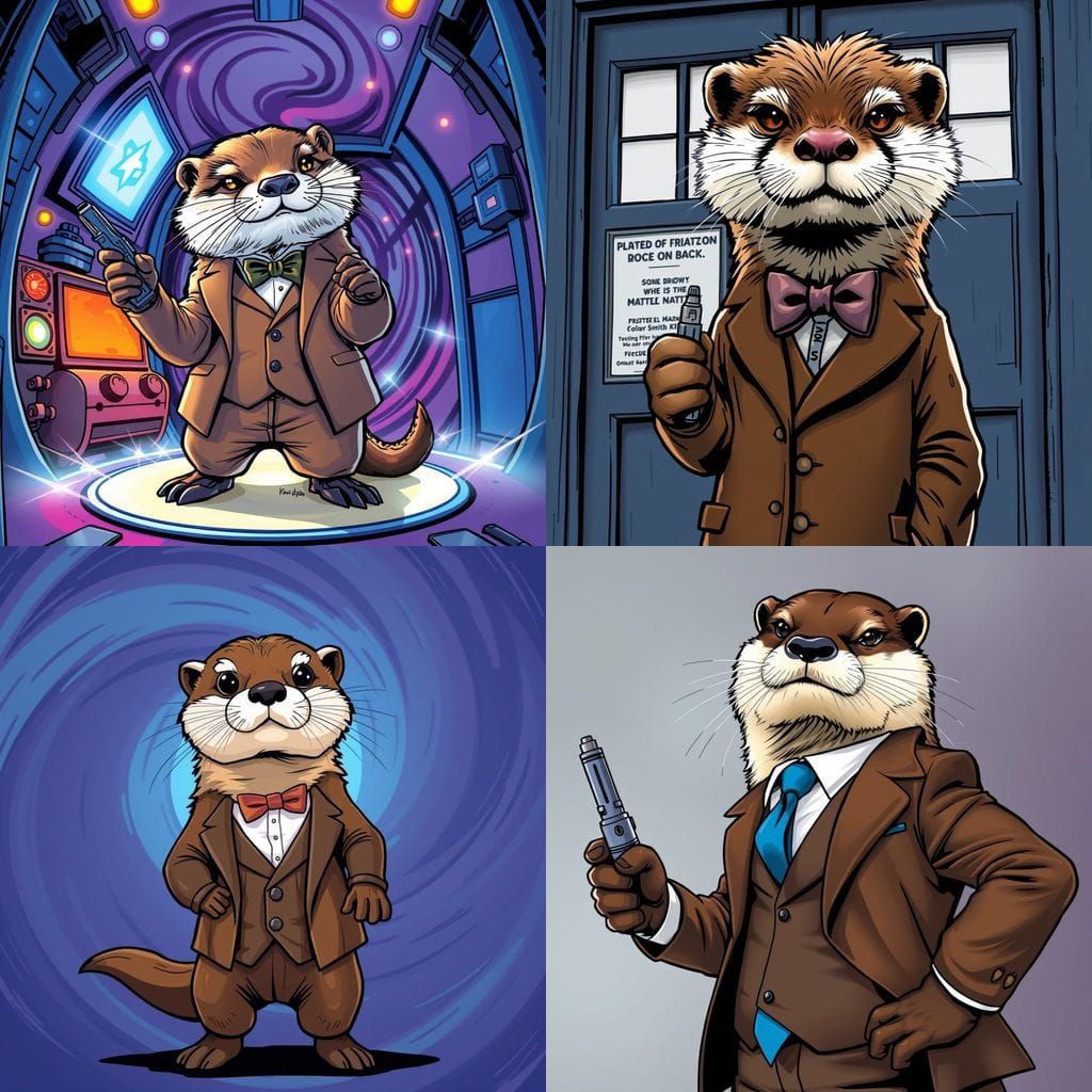 Doctor Otter in Comic Book Style