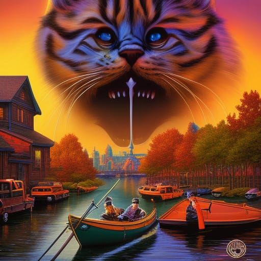 Garfield in Comic Book Style