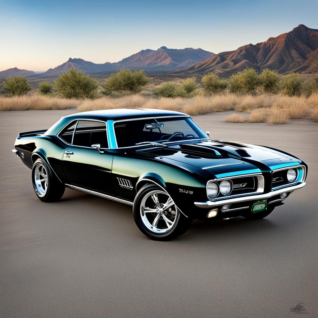 Custom 1967 Pontiac Firebird in Candy Apple Black