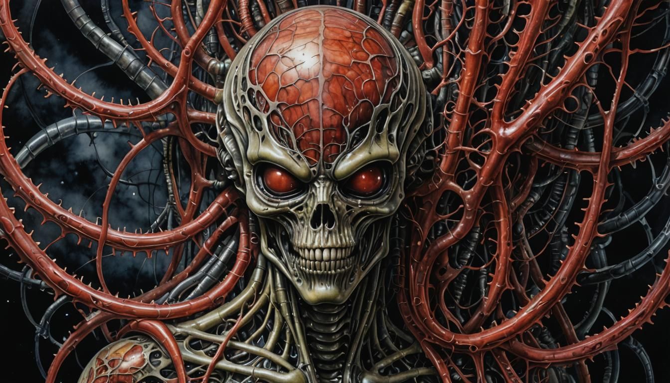 Alien Nervous System in Liminal Space: Candy Art