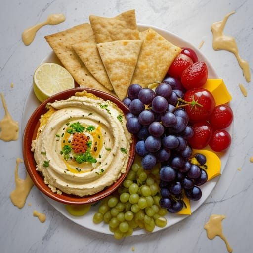 Abstract Airbrush Art: A Passionate Culinary Fusion