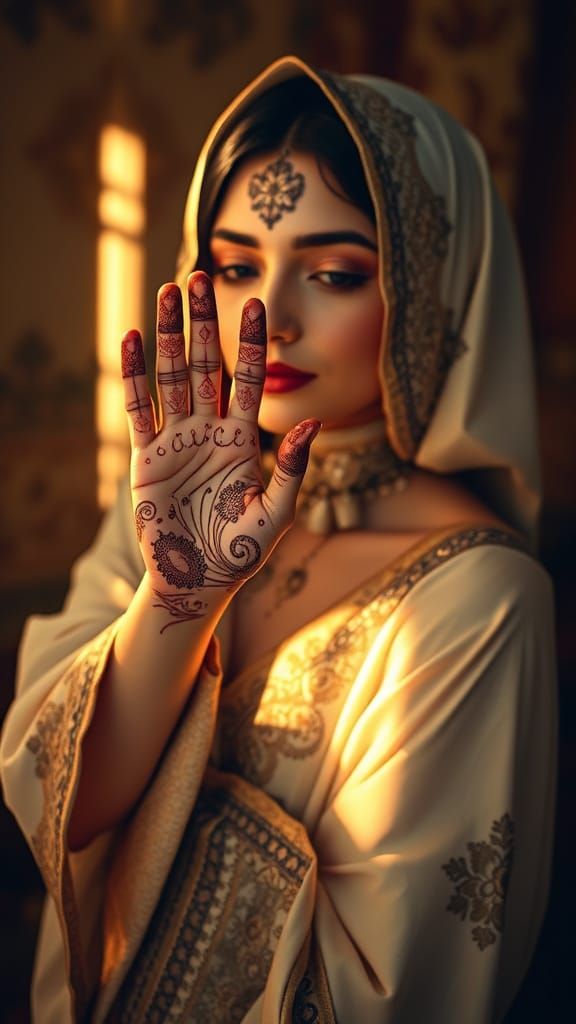 Zahia Extends Her Hand: An Ethereal Invitation