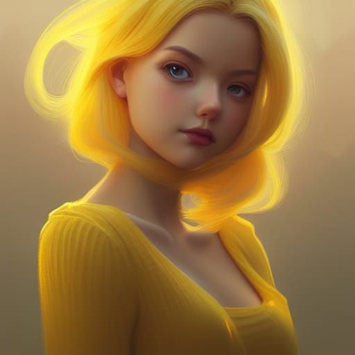 Princess Daisy Portrait in Auroracore Style
