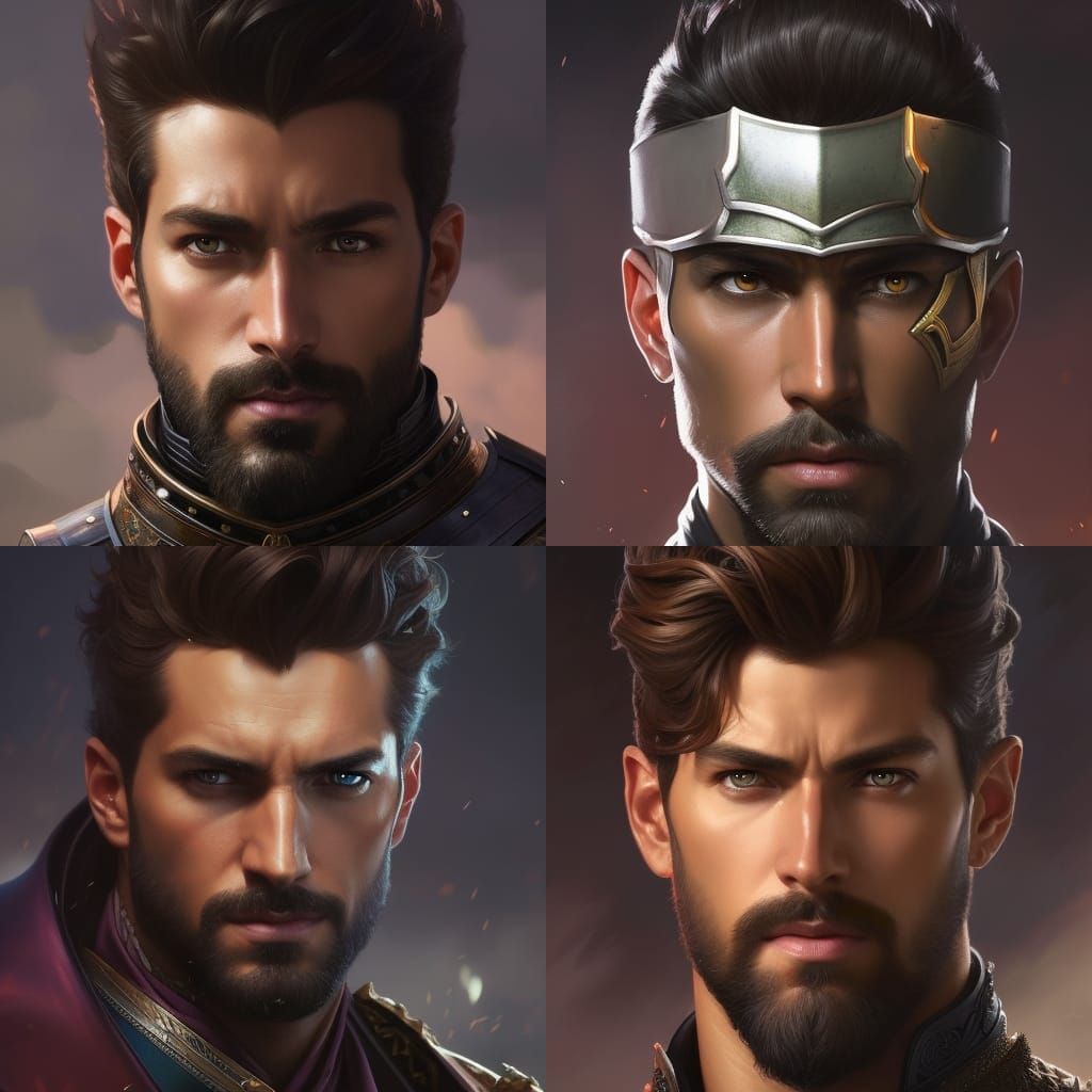 Fantasy Knight Portrait in Hyperdetailed Lighting