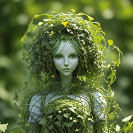 Garden Weed Plant Lady Anthropomorphism: Professional Photog...