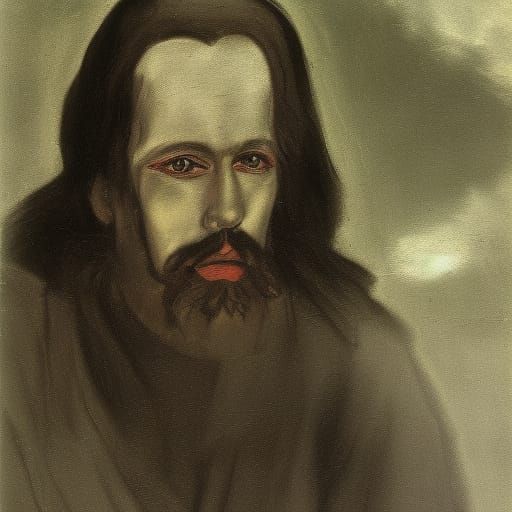 Vampire Lord Figurine in Porcelain Style