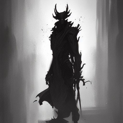 Sinister Shadow Demon by Greg Rutkowski