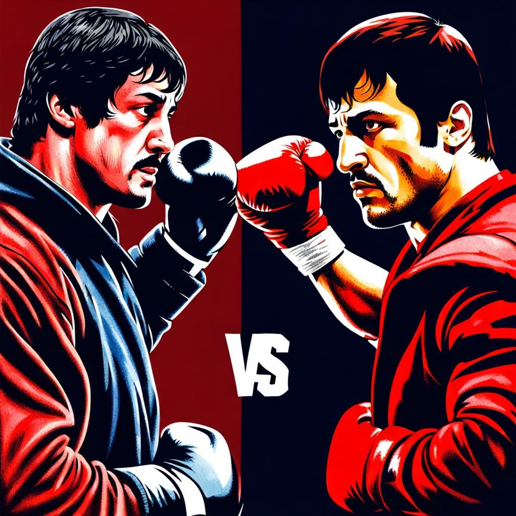 Rocky Balboa Versus Daredevil: AI Generated