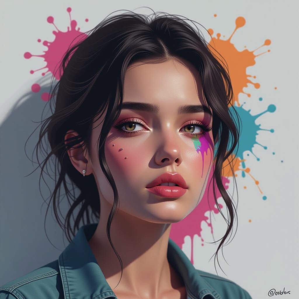 Hyperrealistic Portrait: Uncanny Valley Subject in Dramatic ...