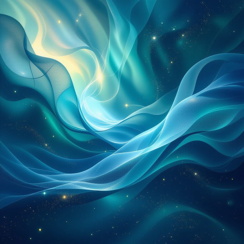 Ethereal Fabric of Consciousness Digital Painting