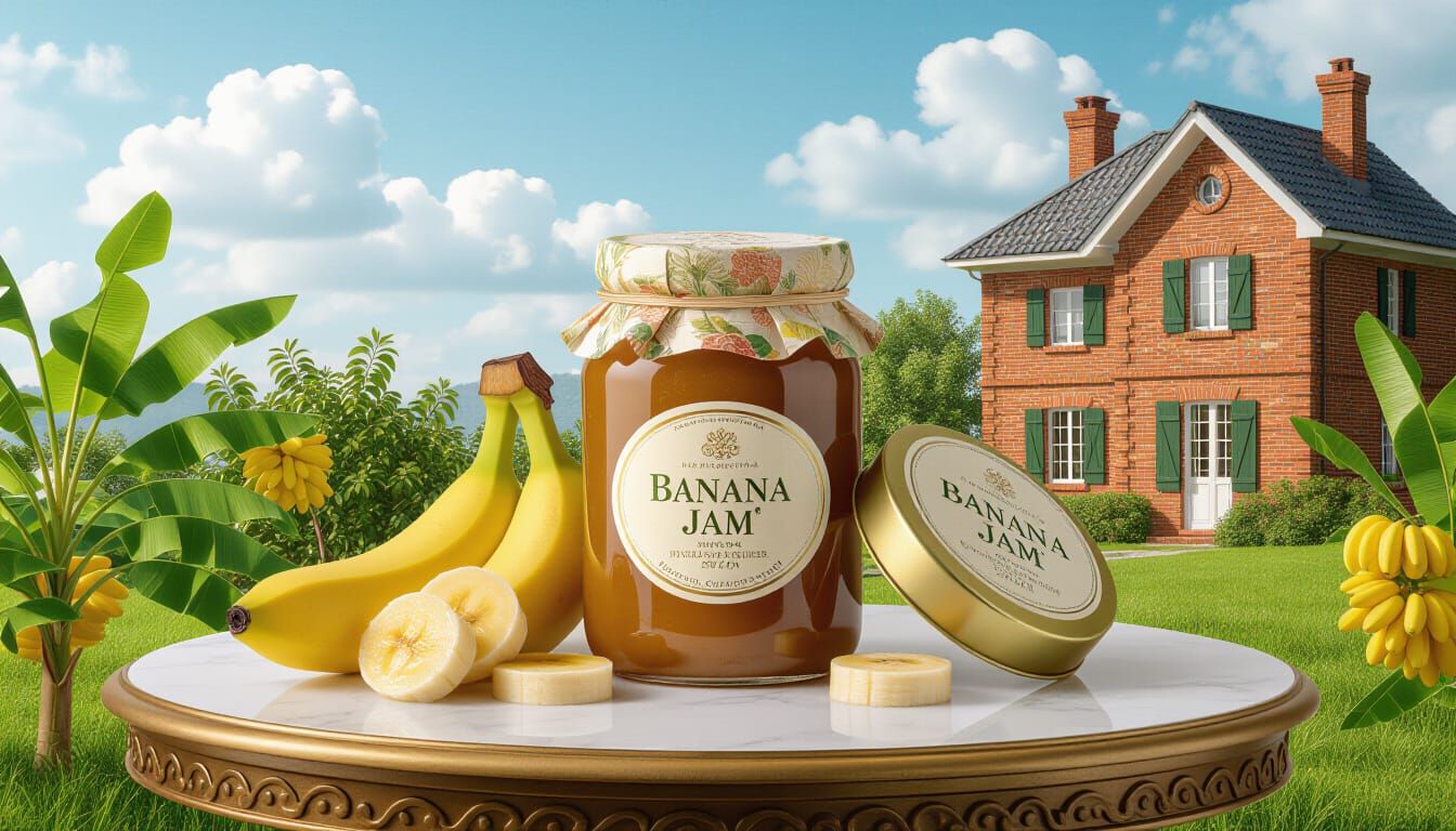 Luxurious Banana Jam Setting on Royal Table