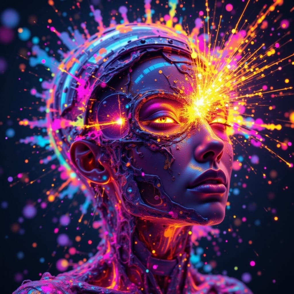 Backlit Explosion with Silhouettes