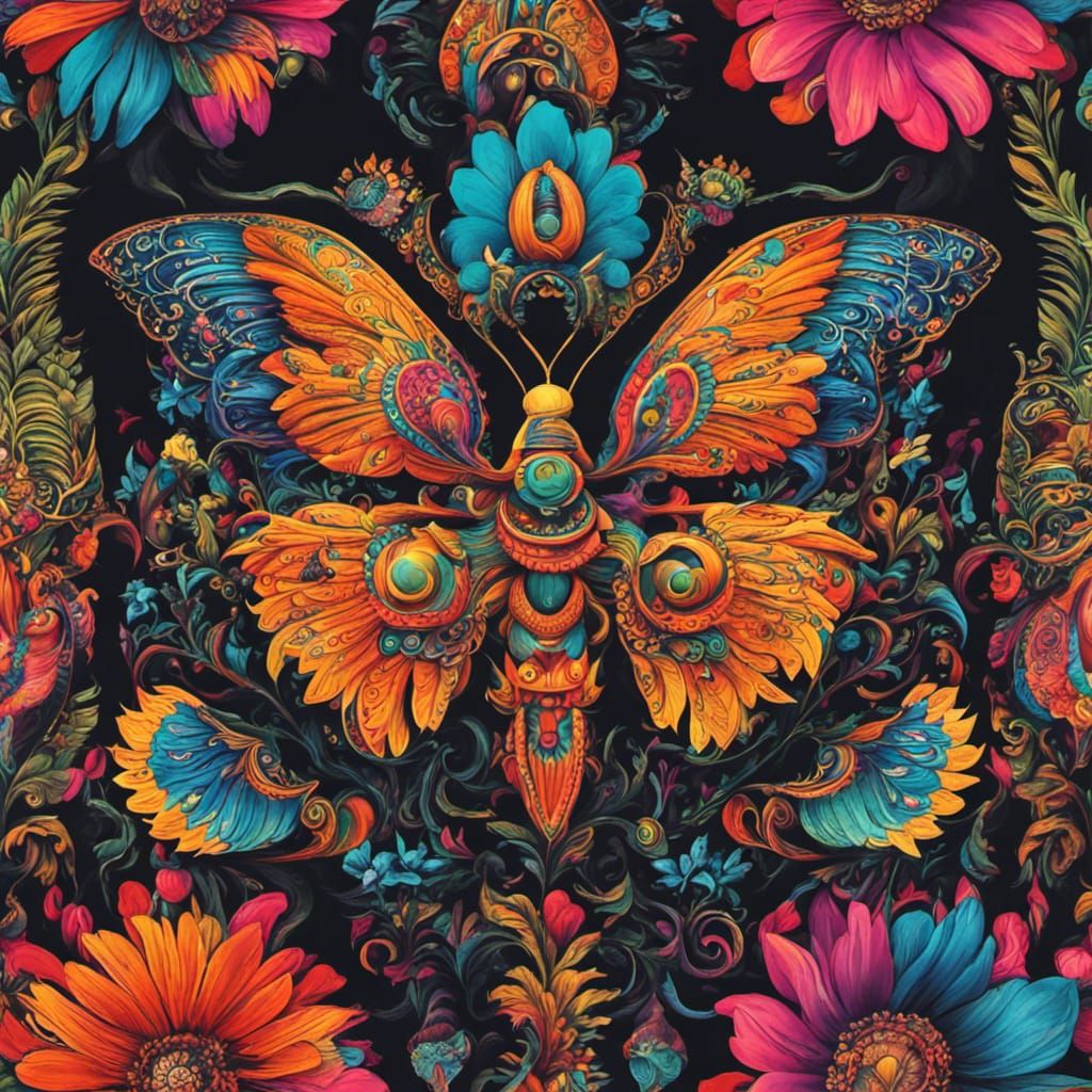 Quetzalcoatl Art in a Surrealist Style